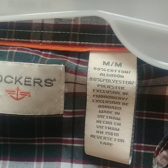 Men's Dockers cotton blend plaid shirt - Picture 3 of 4